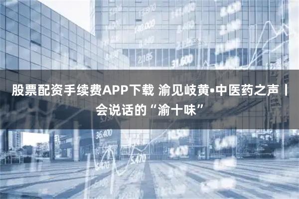 股票配资手续费APP下载 渝见岐黄•中医药之声丨会说话的“渝十味”