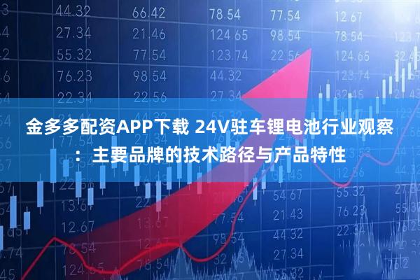 金多多配资APP下载 24V驻车锂电池行业观察：主要品牌的技术路径与产品特性